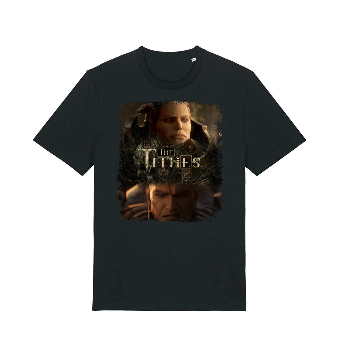 Black Printed T-shirt Front